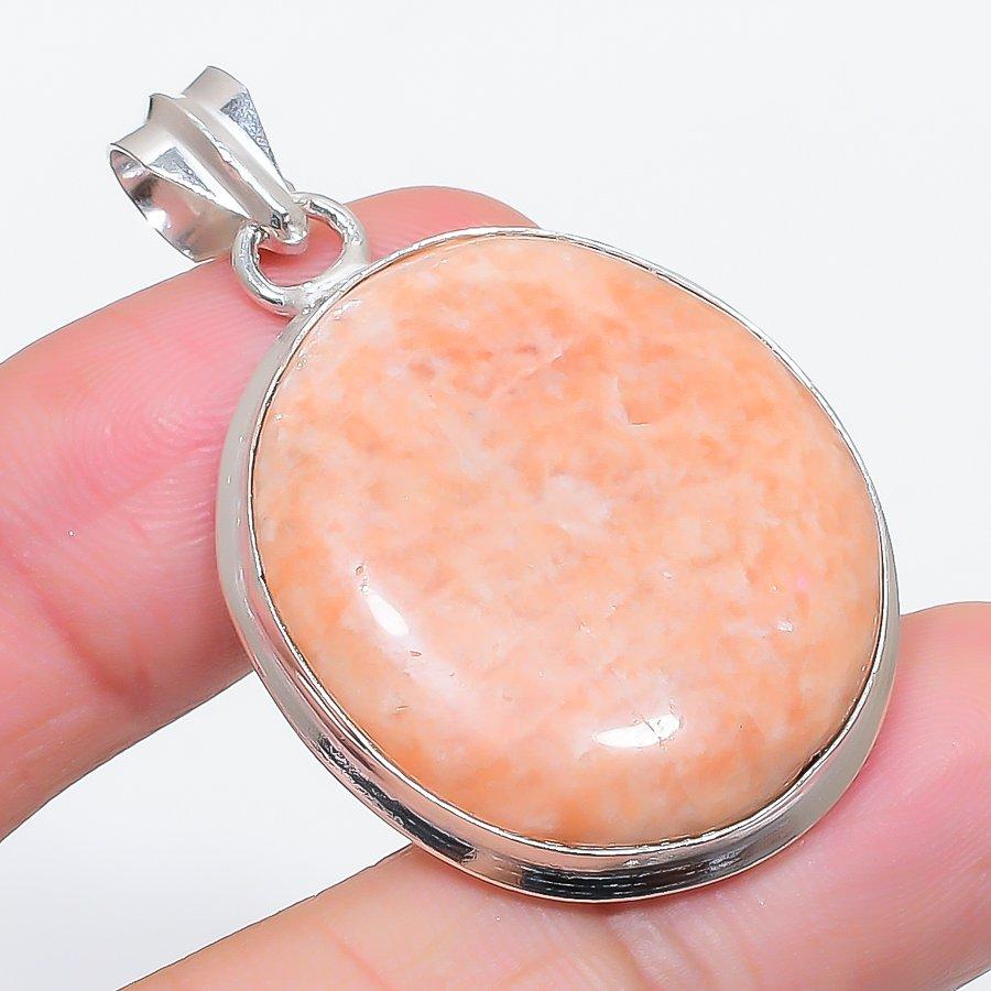 Natural Orange Aventurine 925 Sterling Silver Jewelry Pendant 1.81 t1C62
Natural Orange Aventurine 925 Sterling Silver Jewelry Pendant 1.81 t1C62