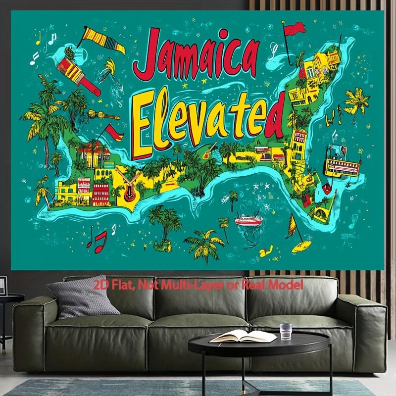 Jamaican Style Map Digital printing polyester wall tapestry suitable for use in living rooms bedrooms offices bars and party 74x94cm(29x37in)
Jamaican Style Map Digital printing polyester wall tapestry suitable for use in living rooms bedrooms offices bars and party 74x94cm(29x37in)