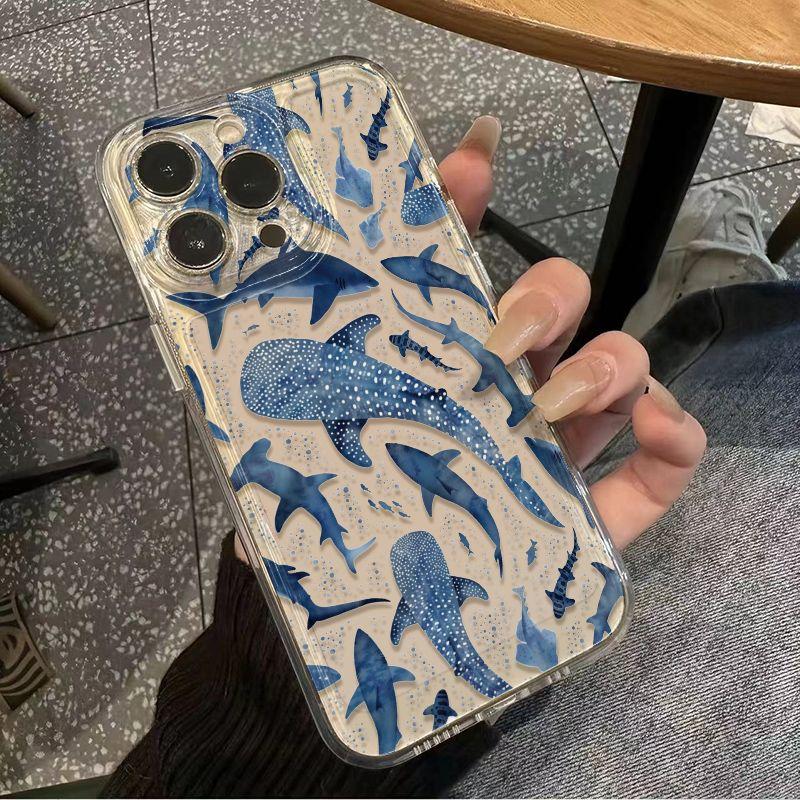 Blue Whale Shark Ocean Pattern Art Phone Case for iPhone 17 16 15 14 13 12 11 Series Pro Max Plus Double Layer Protection iphone 13 Pro
Blue Whale Shark Ocean Pattern Art Phone Case for iPhone 17 16 15 14 13 12 11 Series Pro Max Plus Double Layer Protection iphone 13 Pro