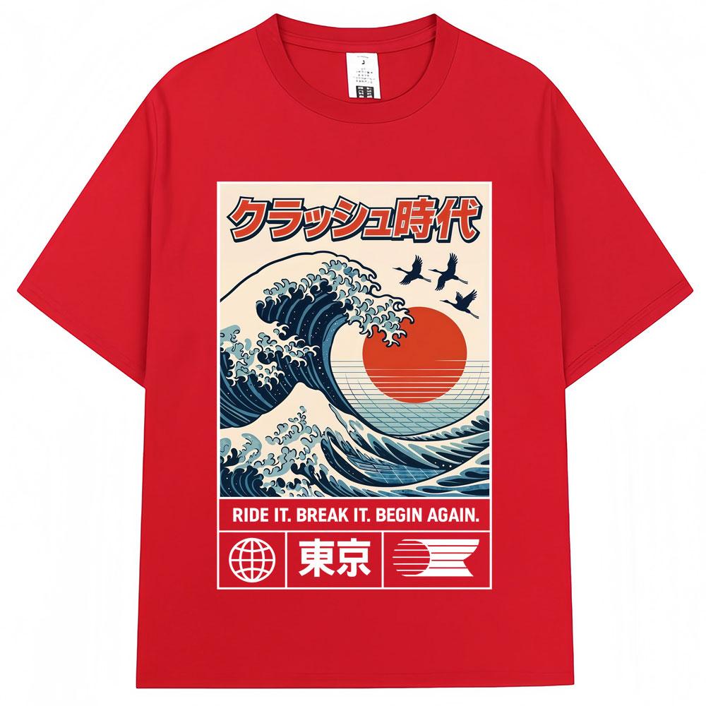 Japanese Style Hokkaido Wave Tokyo Graphic Tshirt Men Women Harajuku Fashion Vintage High Quality T Shirts Loose Cotton T Shirt S
Japanese Style Hokkaido Wave Tokyo Graphic Tshirt Men Women Harajuku Fashion Vintage High Quality T Shirts Loose Cotton T Shirt S