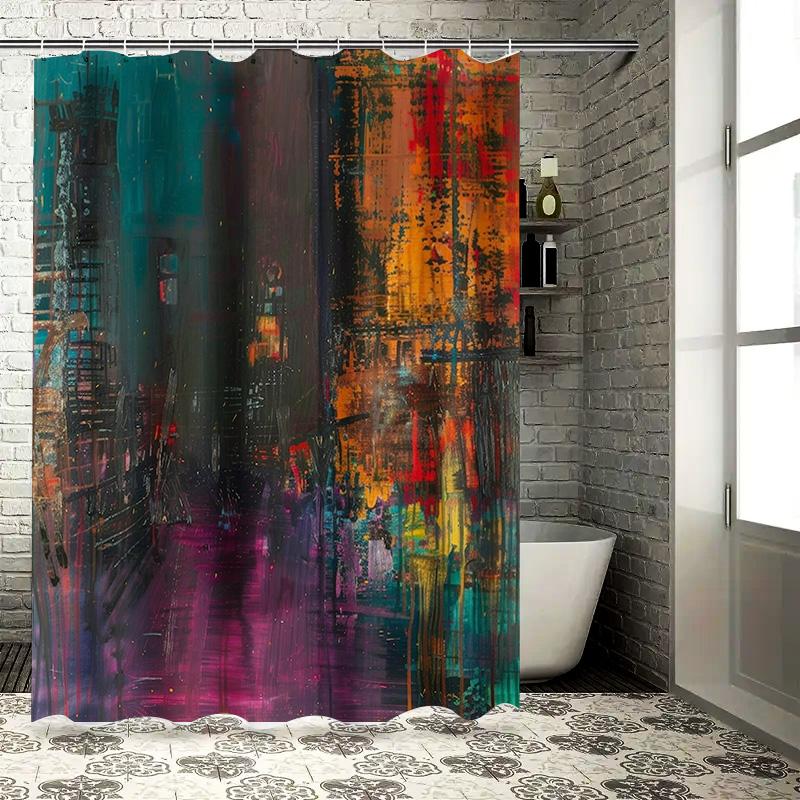 Abstract Bathroom Decor Shower Curtain With Cityscape Art For Bathrooms Home Decor Multicolor W60H190(CM)-1 Pcs
Abstract Bathroom Decor Shower Curtain With Cityscape Art For Bathrooms Home Decor Multicolor W60H190(CM)-1 Pcs