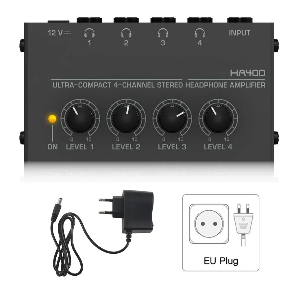 4 Channels Mini Stereo Headphone Amplifier Ultra-Compact Audio Amplifier With Power Adapter EU US Plug Adapter Top Deals
4 Channels Mini Stereo Headphone Amplifier Ultra-Compact Audio Amplifier With Power Adapter EU US Plug Adapter Top Deals