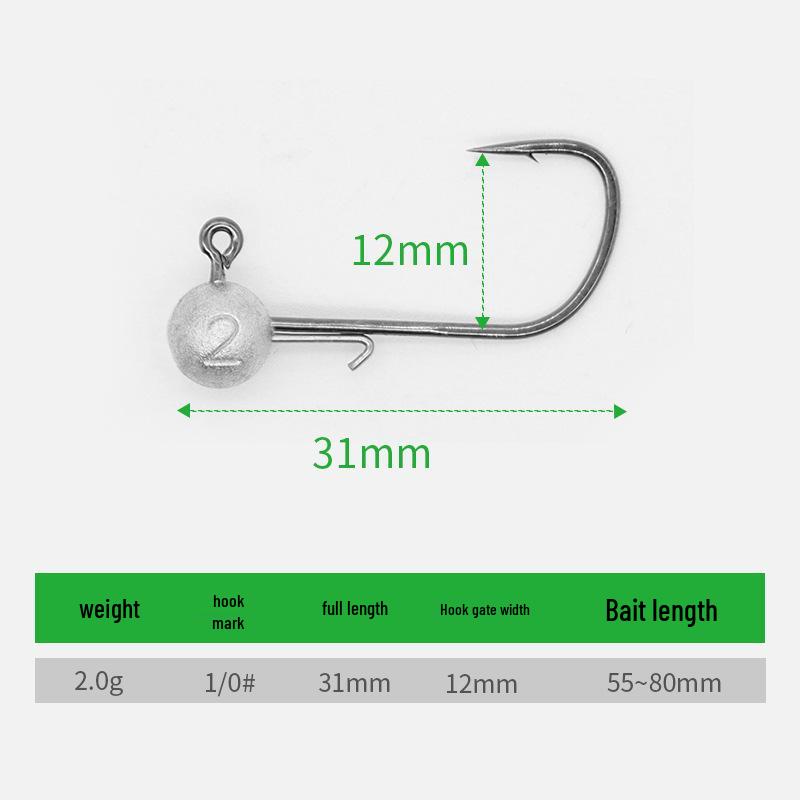 Микро Тяжелый Свинцовый Крючок: Прекрасная оснастка Wacky для окуня и мандаринки, медленно тонущая, конкурентное преимущество, маленькая, но эффективная. 2g, 5 pieces
Микро Тяжелый Свинцовый Крючок: Прекрасная оснастка Wacky для окуня и мандаринки, медленно тонущая, конкурентное преимущество, маленькая, но эффективная. 2g, 5 pieces