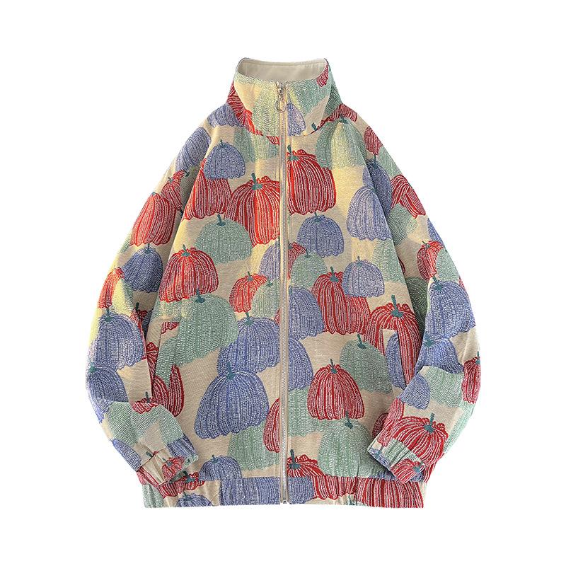 Весенняя новая куртка с воротником-стойкой, мужская куртка на весну и осень, модная повседневная, с вышитым тыквенным узором, жаккардовая, свободная мужская куртка 3XL
Весенняя новая куртка с воротником-стойкой, мужская куртка на весну и осень, модная повседневная, с вышитым тыквенным узором, жаккардовая, свободная мужская куртка 3XL
