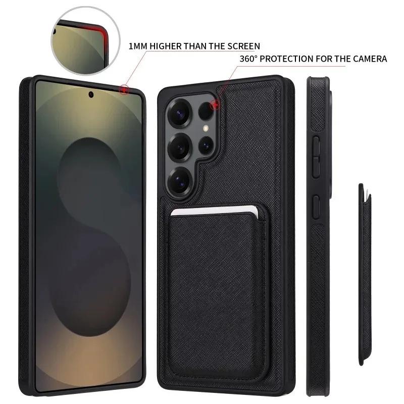 High-End Business Wallet Card Holder Magnetic Leather Phone Case For Samsung Galaxy S25 S24 S23 Ultra Plus Anti-Fall Sle Cover Galaxy S25+
High-End Business Wallet Card Holder Magnetic Leather Phone Case For Samsung Galaxy S25 S24 S23 Ultra Plus Anti-Fall Sle Cover Galaxy S25+