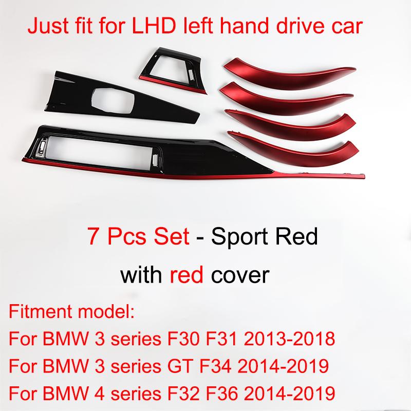 3 4 Серія 3GT F30 F31 F32 F34 F36 BMW Замінні декоративні накладки на панель приладів та двері салону Набір з 7 предметів red red 7PCS
3 4 Серія 3GT F30 F31 F32 F34 F36 BMW Замінні декоративні накладки на панель приладів та двері салону Набір з 7 предметів red red 7PCS
