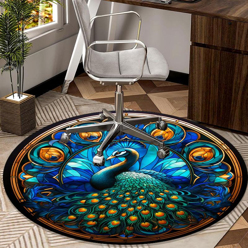Peacock Feather Artwork round carpet Chair cushion Round Entryway Rug, Soft Round Rugs for Living Room, Bedroom, Circle Carpet decor gifts Diameter 60cm
Peacock Feather Artwork round carpet Chair cushion Round Entryway Rug, Soft Round Rugs for Living Room, Bedroom, Circle Carpet decor gifts Diameter 60cm