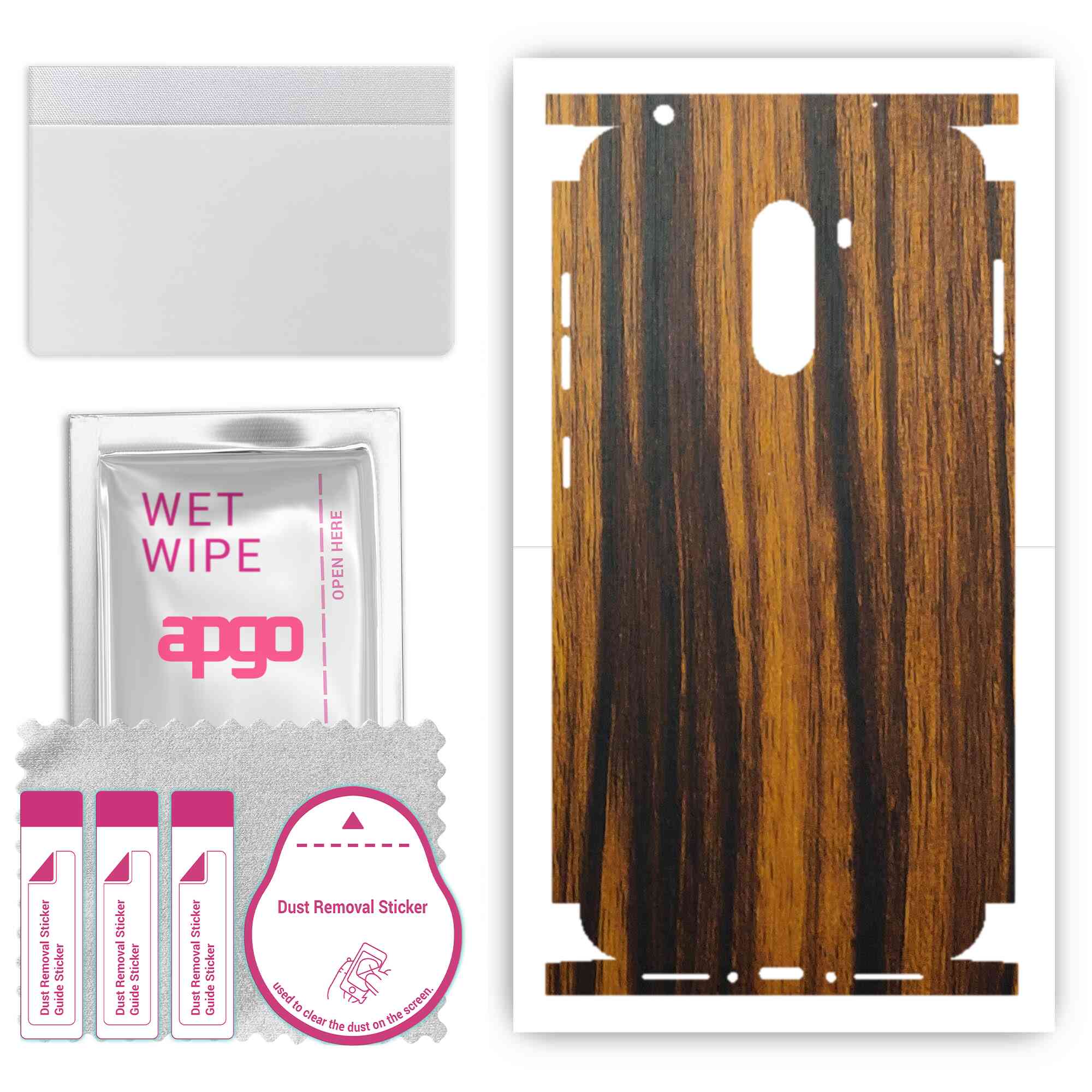 Apgo Protective Skin Sticker for the back+sides compatible with Xiaomi Pocophone F1, Full Wrap Film, Foil, Vinyl - Pattern Tigerwood
Apgo Protective Skin Sticker for the back+sides compatible with Xiaomi Pocophone F1, Full Wrap Film, Foil, Vinyl - Pattern Tigerwood