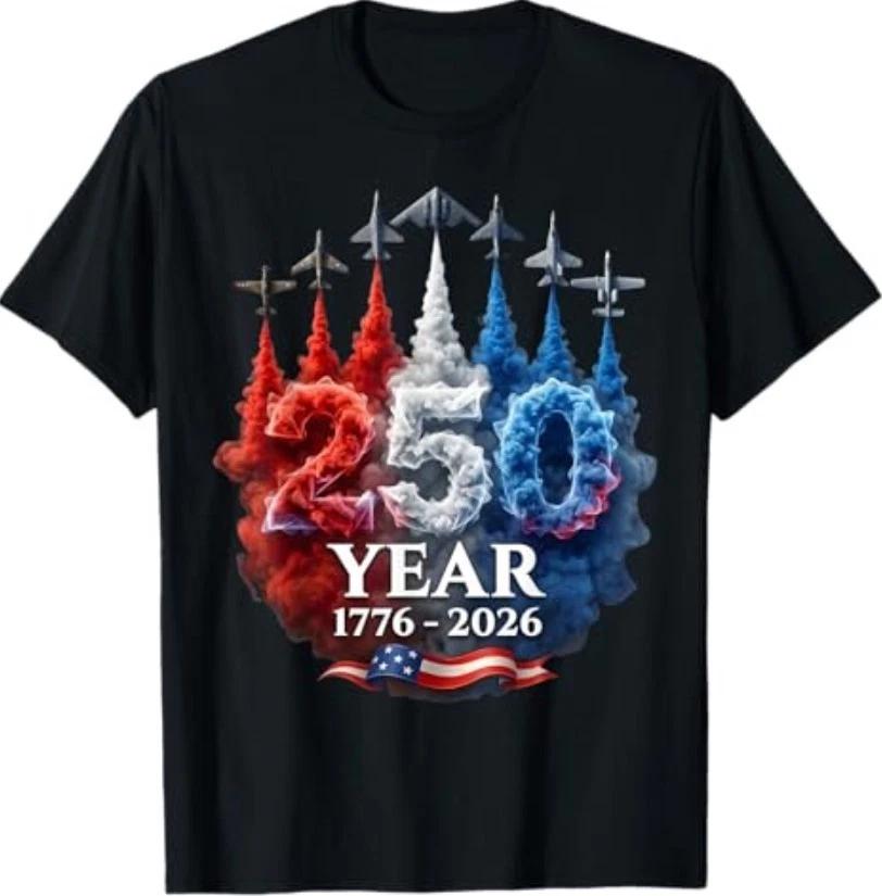 250 Years American 250th USA Patriotic 4th of July T-Shirt 4XL
250 Years American 250th USA Patriotic 4th of July T-Shirt 4XL