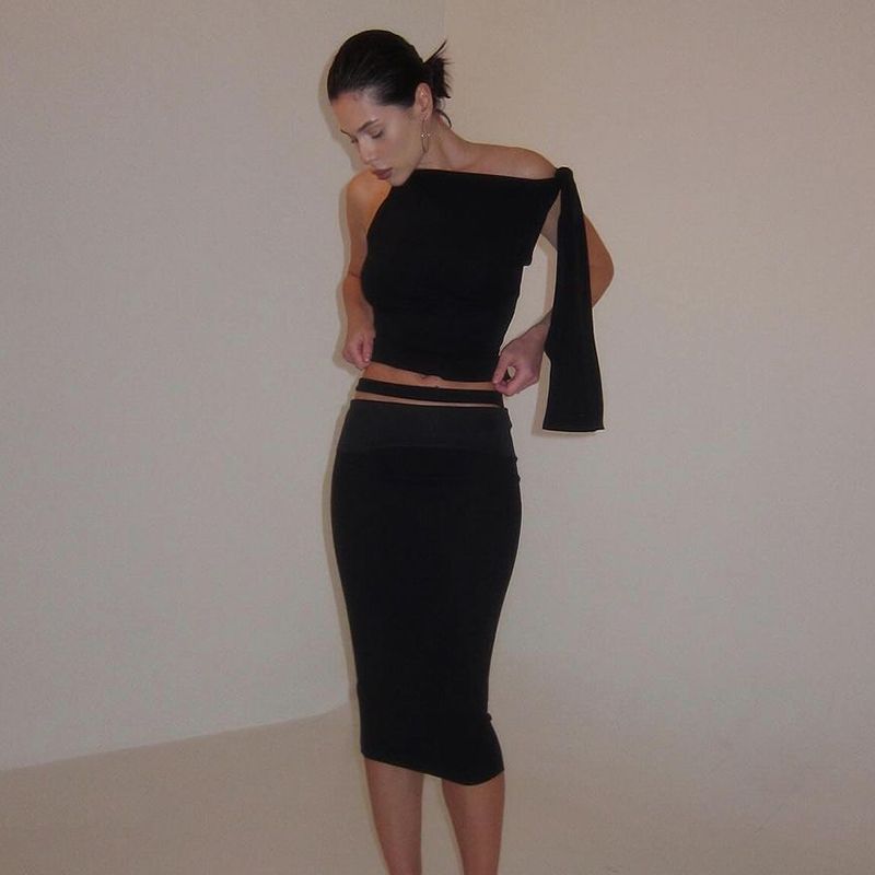 Модный кружевной топ-камезоль с открытыми плечами, модный костюм Black M
Модный кружевной топ-камезоль с открытыми плечами, модный костюм Black M