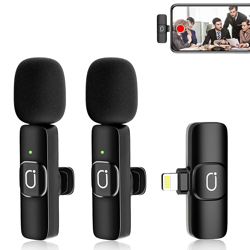 JAUYXIAN K37 wireless microphone pin microphone for iPhone, Set of 2 Cordless Lapel Microphone, Ribbon Microphone Mini Recording Microphone, for Live
JAUYXIAN K37 wireless microphone pin microphone for iPhone, Set of 2 Cordless Lapel Microphone, Ribbon Microphone Mini Recording Microphone, for Live