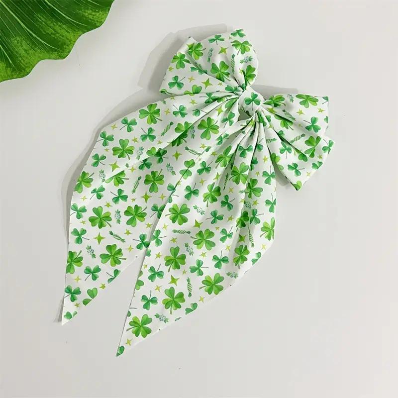 New Printed Bow Ribbon Hair Clip for Women Elegant Temperament Green Plants Hairpin Girl Hair Accessories
New Printed Bow Ribbon Hair Clip for Women Elegant Temperament Green Plants Hairpin Girl Hair Accessories