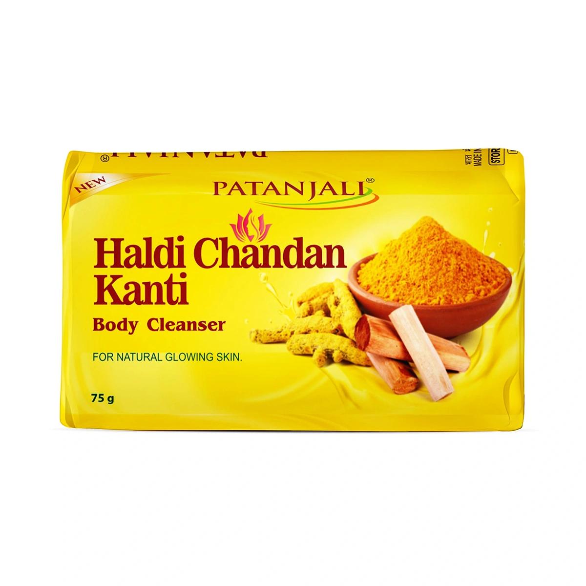 Patanjali Куркума Сандал Канті Засіб для очищення тіла, Зменшує шорсткість, Покращує текстуру, 75 г
Patanjali Куркума Сандал Канті Засіб для очищення тіла, Зменшує шорсткість, Покращує текстуру, 75 г