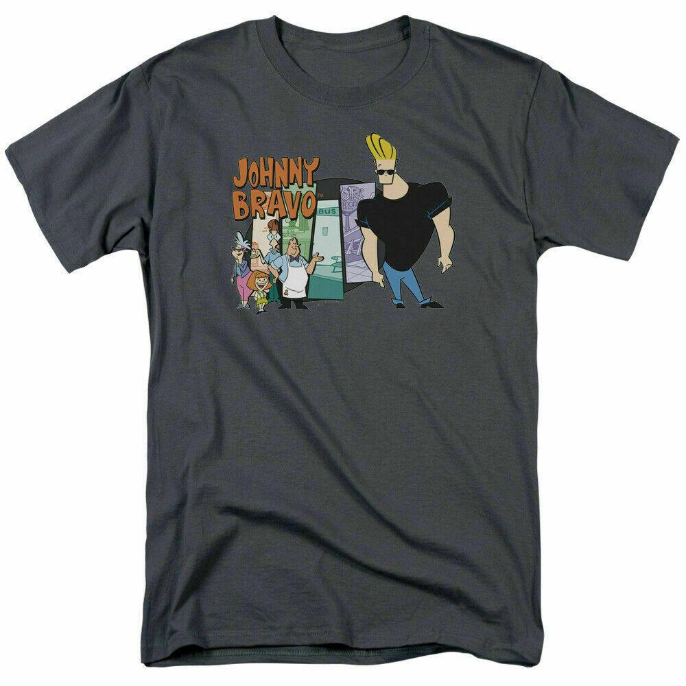 26 Johnny Bravo Johnny & Friends T Shirt Mens Licensed Cartoon Merch Charcoal Unisex T-Shirt XXXXL
26 Johnny Bravo Johnny & Friends T Shirt Mens Licensed Cartoon Merch Charcoal Unisex T-Shirt XXXXL