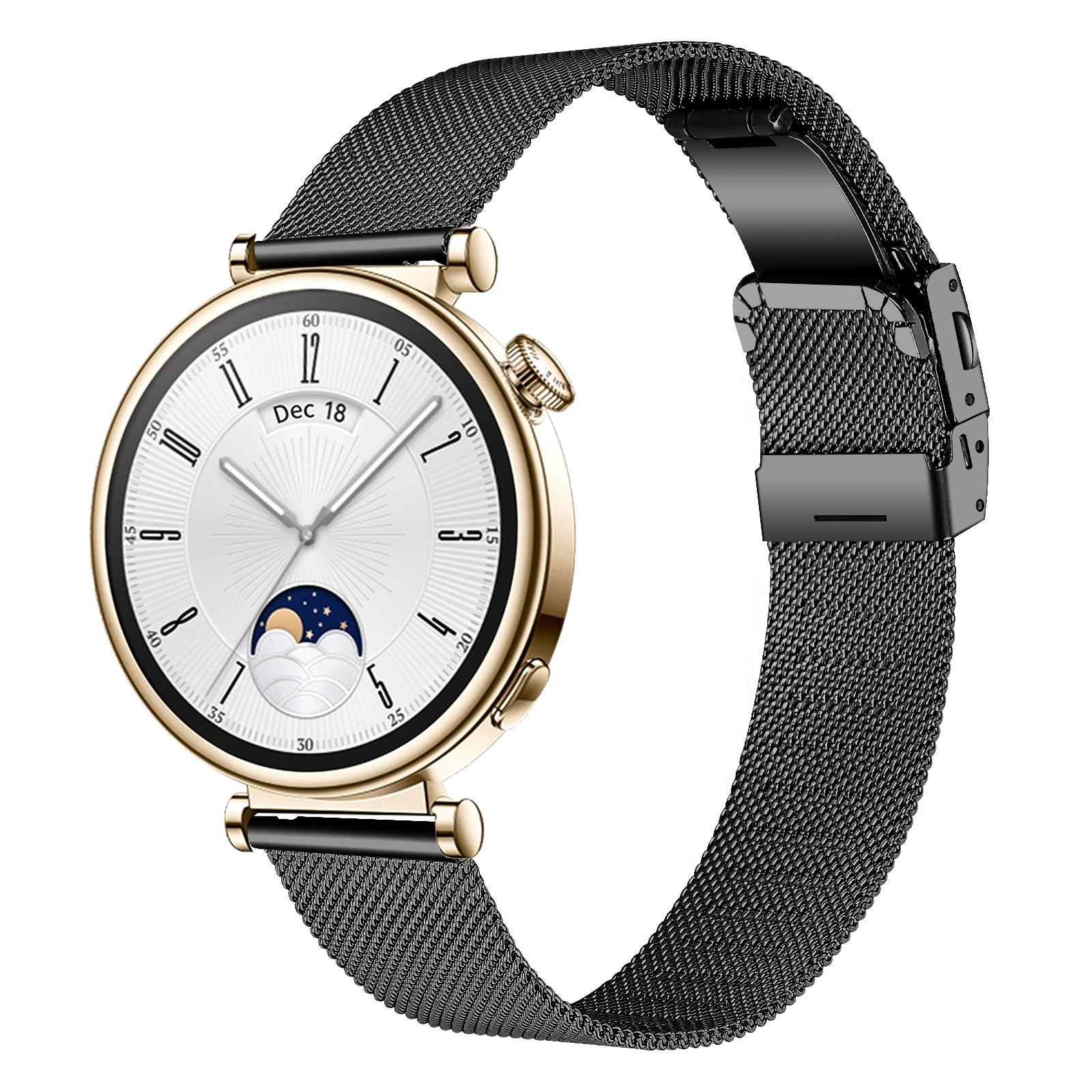 For Huawei Watch GT 5 Pro 42mm/GT 5 41mm Watch Strap Stainless Steel Milanese Band with Turtle Clasp Black
For Huawei Watch GT 5 Pro 42mm/GT 5 41mm Watch Strap Stainless Steel Milanese Band with Turtle Clasp Black