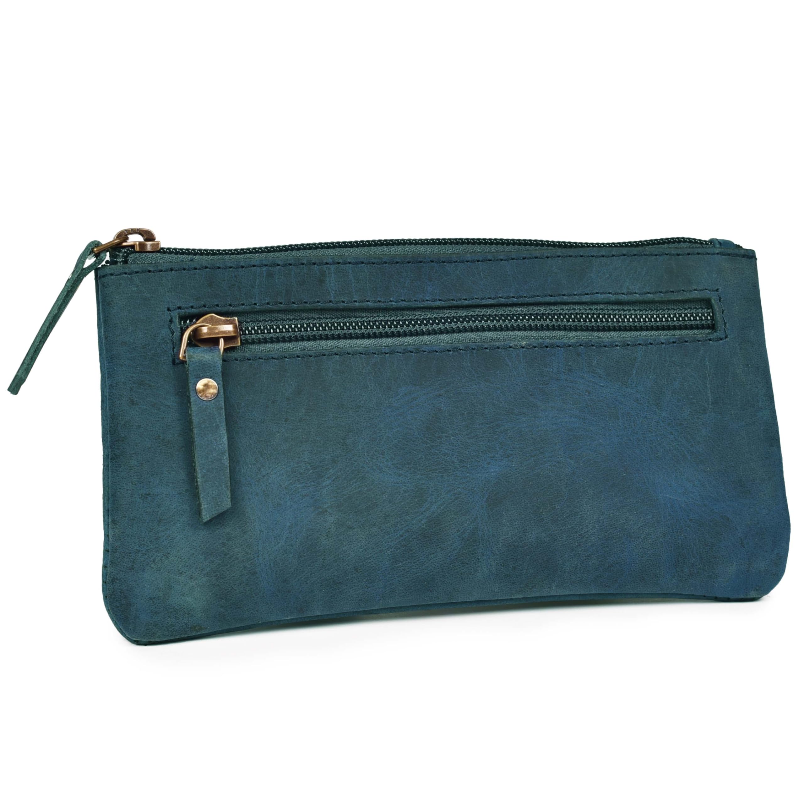 LEATHER VILLAGE Leather Pencil Pouch Blue 20x10cm Double Pocket Elegant and Practical Zipper Pouch Holder for and Women - - - - Artists, Men,
LEATHER VILLAGE Leather Pencil Pouch Blue 20x10cm Double Pocket Elegant and Practical Zipper Pouch Holder for and Women - - - - Artists, Men,