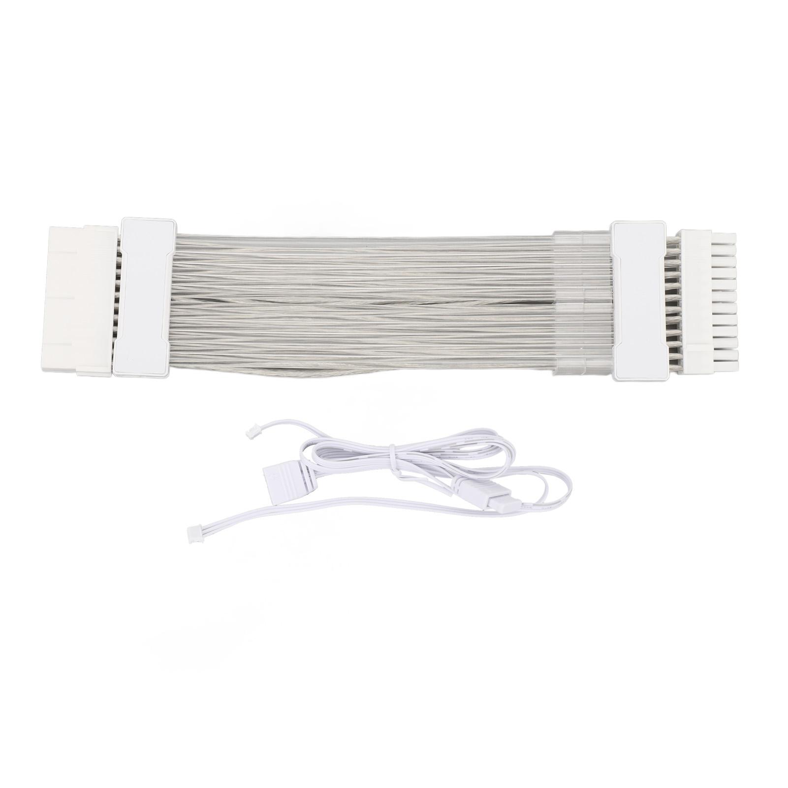 ARGB GPU Power Supply Cable 24PIN to 24PIN 5V 3PIN ARGB Synchronized ARGB PSU Extension Cable білий
ARGB GPU Power Supply Cable 24PIN to 24PIN 5V 3PIN ARGB Synchronized ARGB PSU Extension Cable білий