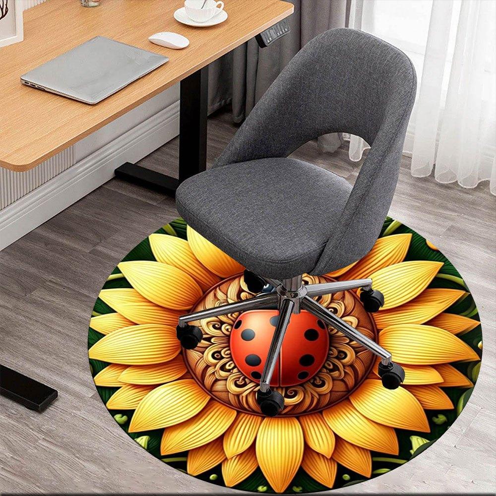 Sunflower Ladybug Garden Art PrintRound Non-Slip chair mat chair carpet for office Rugs for Office Decor Gift For Valentine s Day Mother s Day Hallowe 80cm by 80cm
Sunflower Ladybug Garden Art PrintRound Non-Slip chair mat chair carpet for office Rugs for Office Decor Gift For Valentine s Day Mother s Day Hallowe 80cm by 80cm