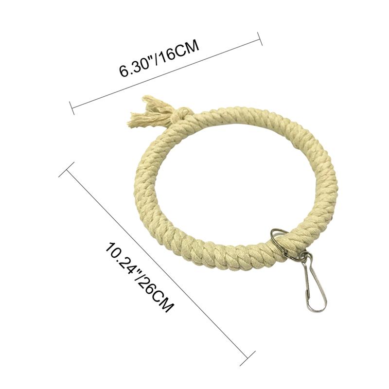 Parrot Rope Swing Standing Bar Pet Bird Chewing Climbing Ring Toy for Cage Pet Accessory
Parrot Rope Swing Standing Bar Pet Bird Chewing Climbing Ring Toy for Cage Pet Accessory