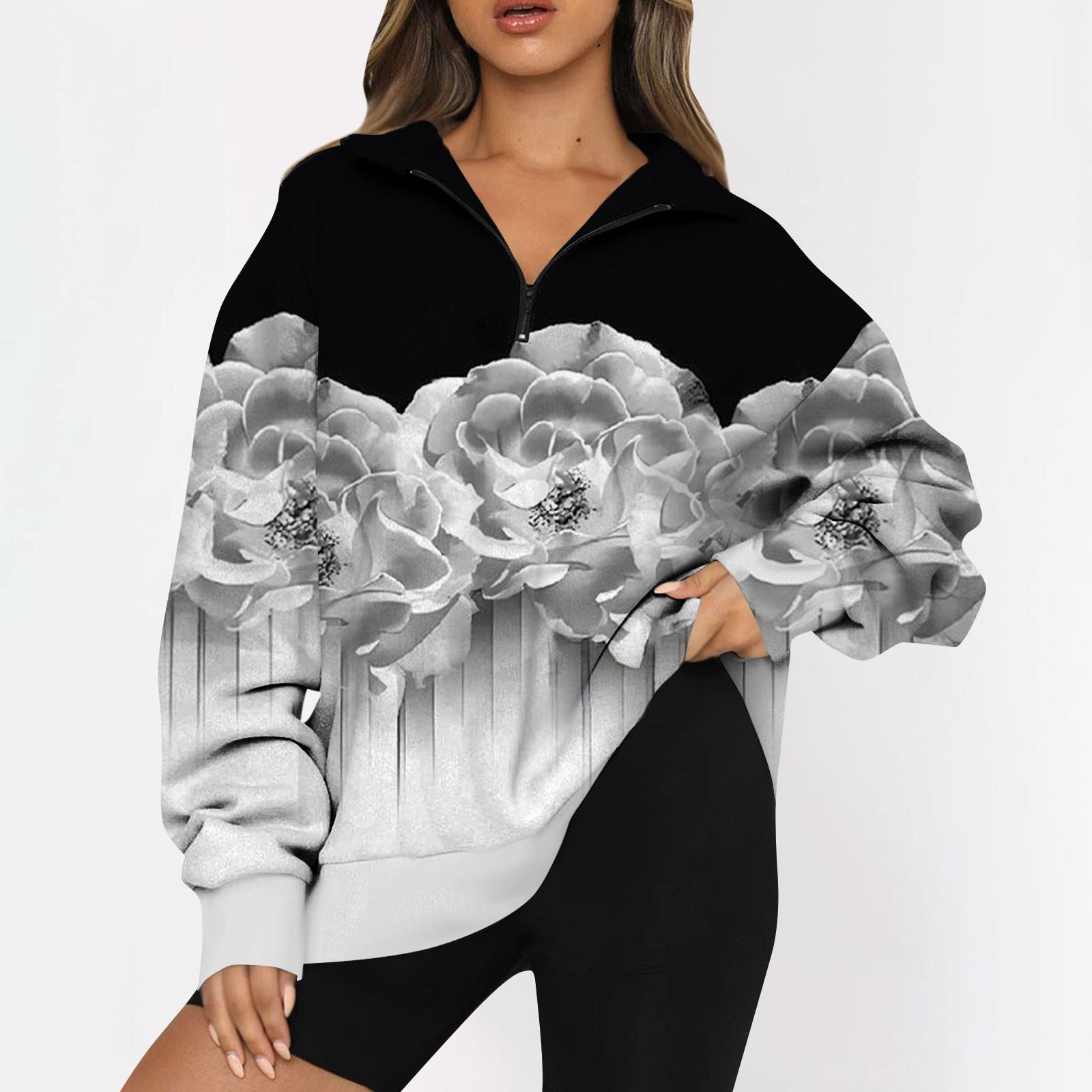 Женская повседневная модная толстовка на молнии с длинным рукавом и цветочным принтом, топ на молнии L
Женская повседневная модная толстовка на молнии с длинным рукавом и цветочным принтом, топ на молнии L