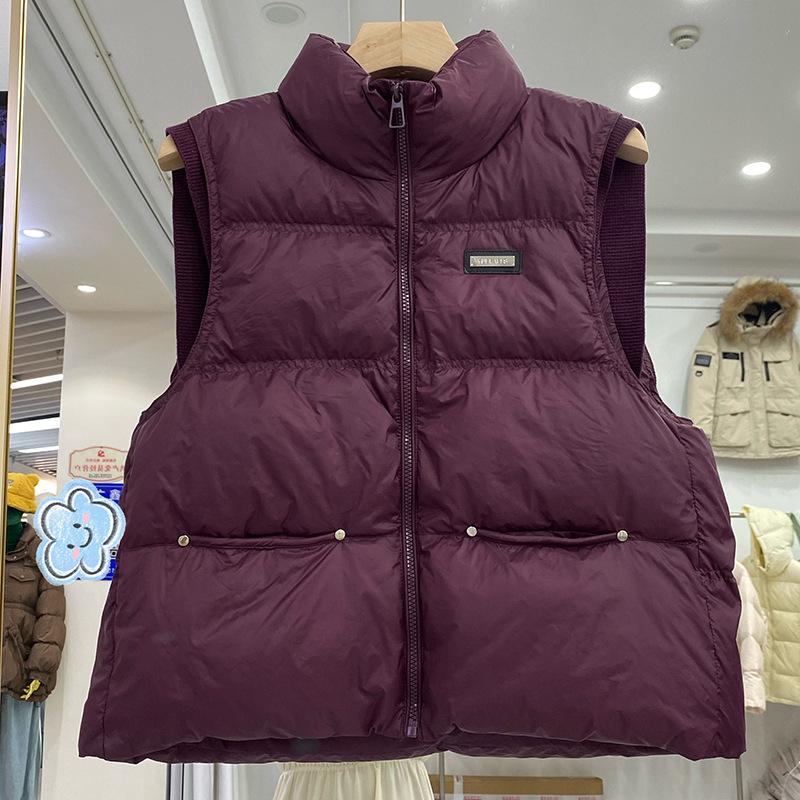 Knitted Sleeve Splicing Down Vest Women s 2025 New Fashion Autumn and Winter Design Warm White Duck Down Vest Jacket M
Knitted Sleeve Splicing Down Vest Women s 2025 New Fashion Autumn and Winter Design Warm White Duck Down Vest Jacket M