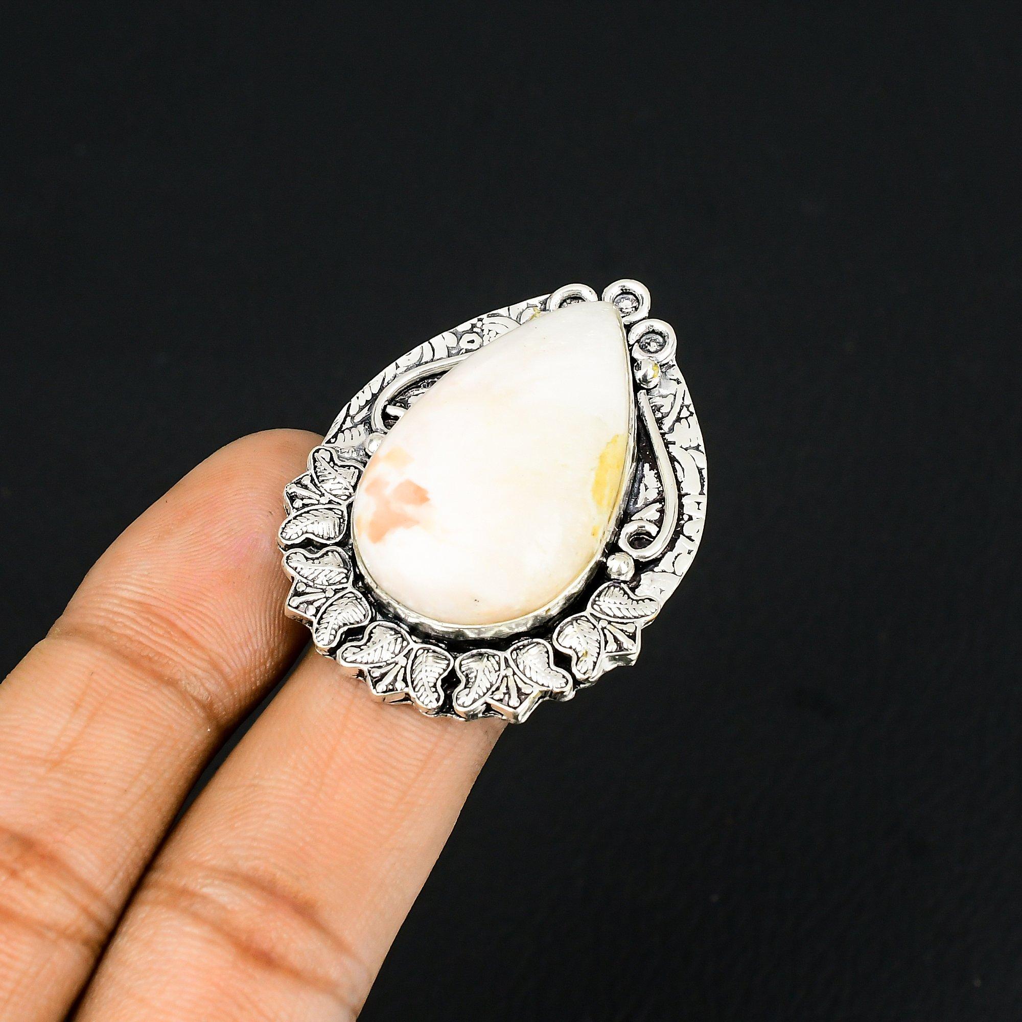 Daughters Day Deal Pear Scolecite Gemstone 925 Silver Solitaire Ring Size 8.5 8.5
Daughters Day Deal Pear Scolecite Gemstone 925 Silver Solitaire Ring Size 8.5 8.5