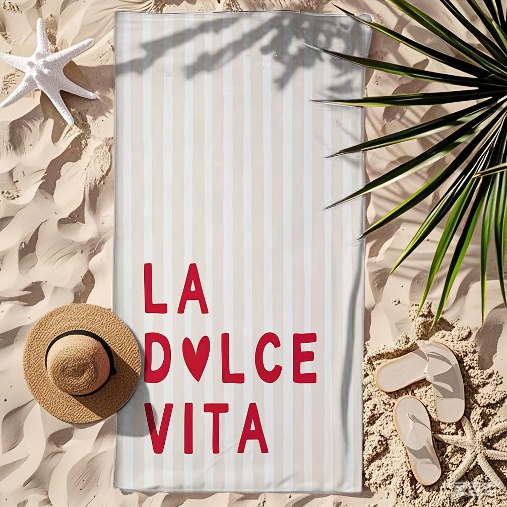 La Vita Italian Red White Stripes Ciao Bella Towel, Oversized Quick Dry for Pool Yoga Travel W40*H60(CM)
La Vita Italian Red White Stripes Ciao Bella Towel, Oversized Quick Dry for Pool Yoga Travel W40*H60(CM)