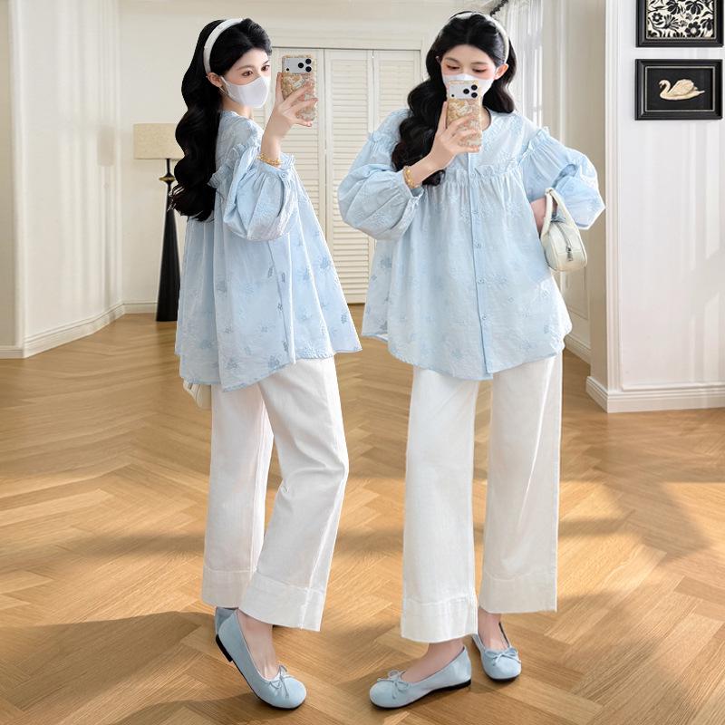 2026 Spring Maternity Fashion: Embroidered Long-Sleeve Patchwork Shirt for Trendy Moms 2XL синій
2026 Spring Maternity Fashion: Embroidered Long-Sleeve Patchwork Shirt for Trendy Moms 2XL синій