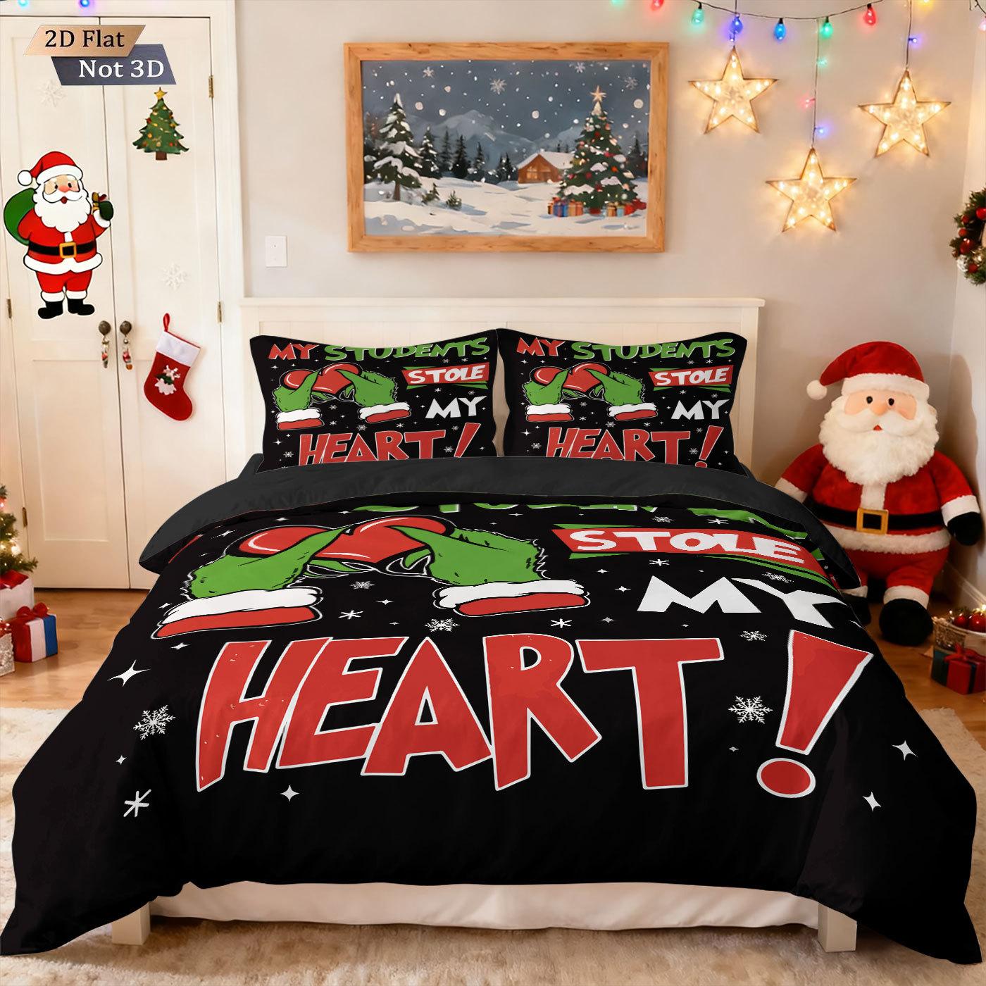 Bed Three-Piece Set Green Hair Monster Hand Pillow Cover Quilt Cover Digital Printing Bedding 135x200
Bed Three-Piece Set Green Hair Monster Hand Pillow Cover Quilt Cover Digital Printing Bedding 135x200