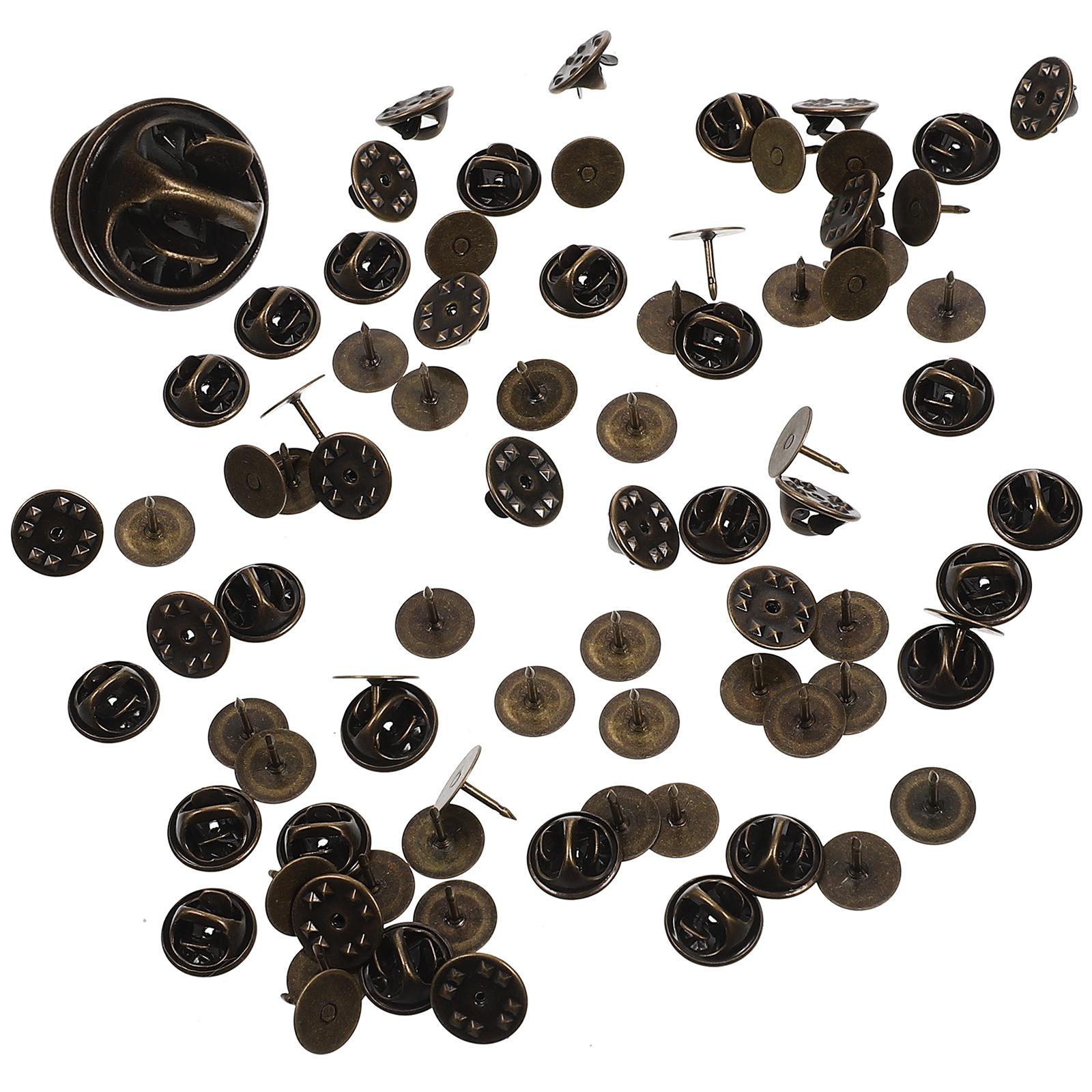 50Sets Chest Pin Lapel Accessories Premium Copper Locking Pin Backs Smooth Operation for DIY Craft Brooch Badge Enamel Pins темно-коричневого кольору
50Sets Chest Pin Lapel Accessories Premium Copper Locking Pin Backs Smooth Operation for DIY Craft Brooch Badge Enamel Pins темно-коричневого кольору