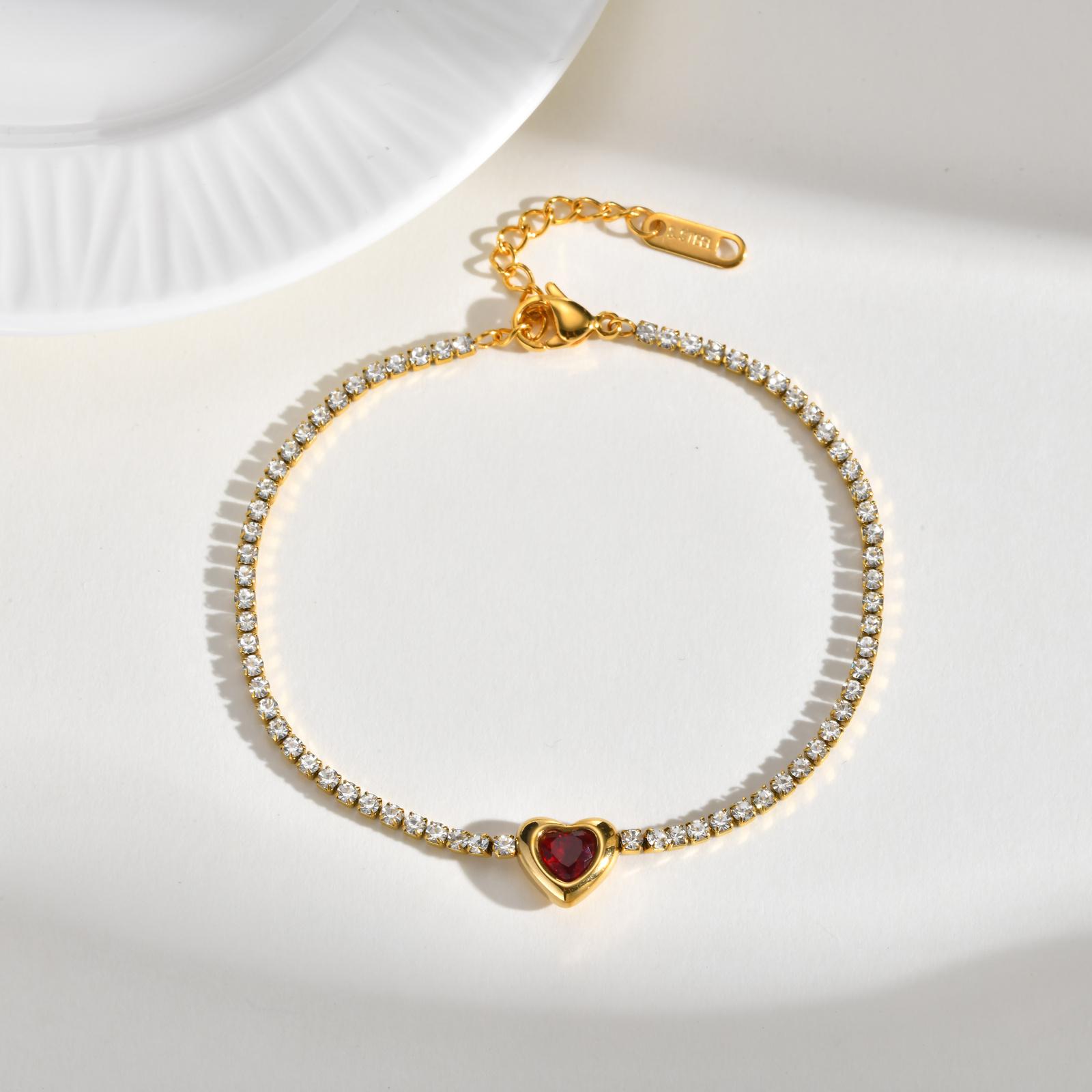 Stainless Steel Tennis Chain Bracelets for Women Blue Heart Shaped Zircon Chain Bracelet 18K Gold Plated Charms Wrist Jewelry
Stainless Steel Tennis Chain Bracelets for Women Blue Heart Shaped Zircon Chain Bracelet 18K Gold Plated Charms Wrist Jewelry