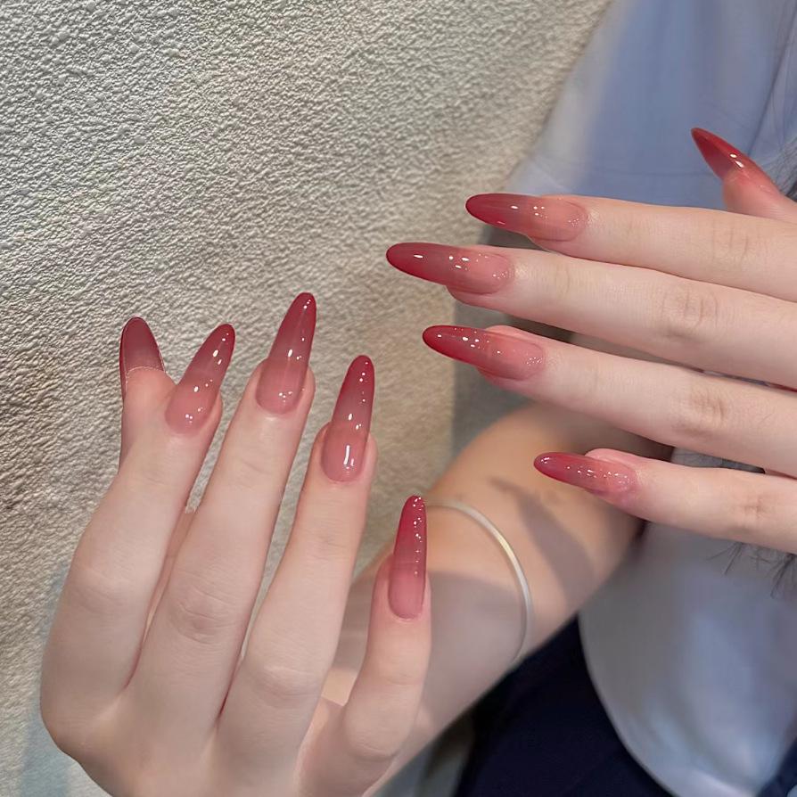 WM-121 Pomegranate Red Gradient Pointed False Nails, Watery Atmosphere, 24 Pieces Nail Tips Glue Included
WM-121 Pomegranate Red Gradient Pointed False Nails, Watery Atmosphere, 24 Pieces Nail Tips Glue Included