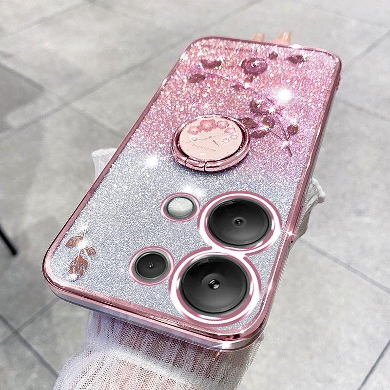 KADEM For Xiaomi Redmi Note 13 Pro 4G/Poco M6 Pro 4G Phone Case Rhinestone Decor Ring Kickstand TPU Cover Rose Gold
KADEM For Xiaomi Redmi Note 13 Pro 4G/Poco M6 Pro 4G Phone Case Rhinestone Decor Ring Kickstand TPU Cover Rose Gold