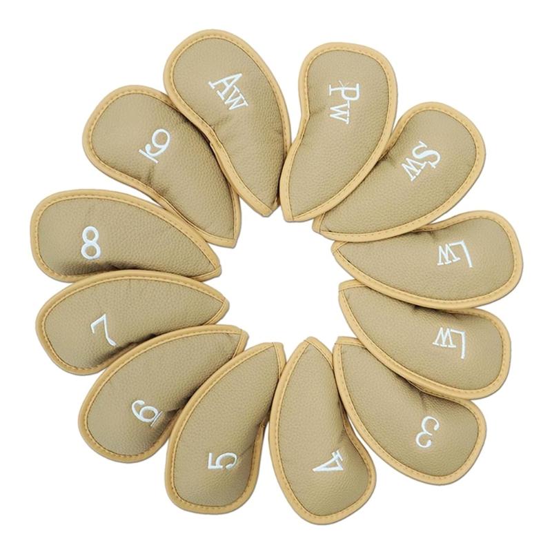 12Pcs Golfs Iron Club Head Cover Protection Sleeve Golfs Rod Head Cases Waterproofs PU Leather Golfs Club Head Cover коричневий
12Pcs Golfs Iron Club Head Cover Protection Sleeve Golfs Rod Head Cases Waterproofs PU Leather Golfs Club Head Cover коричневий