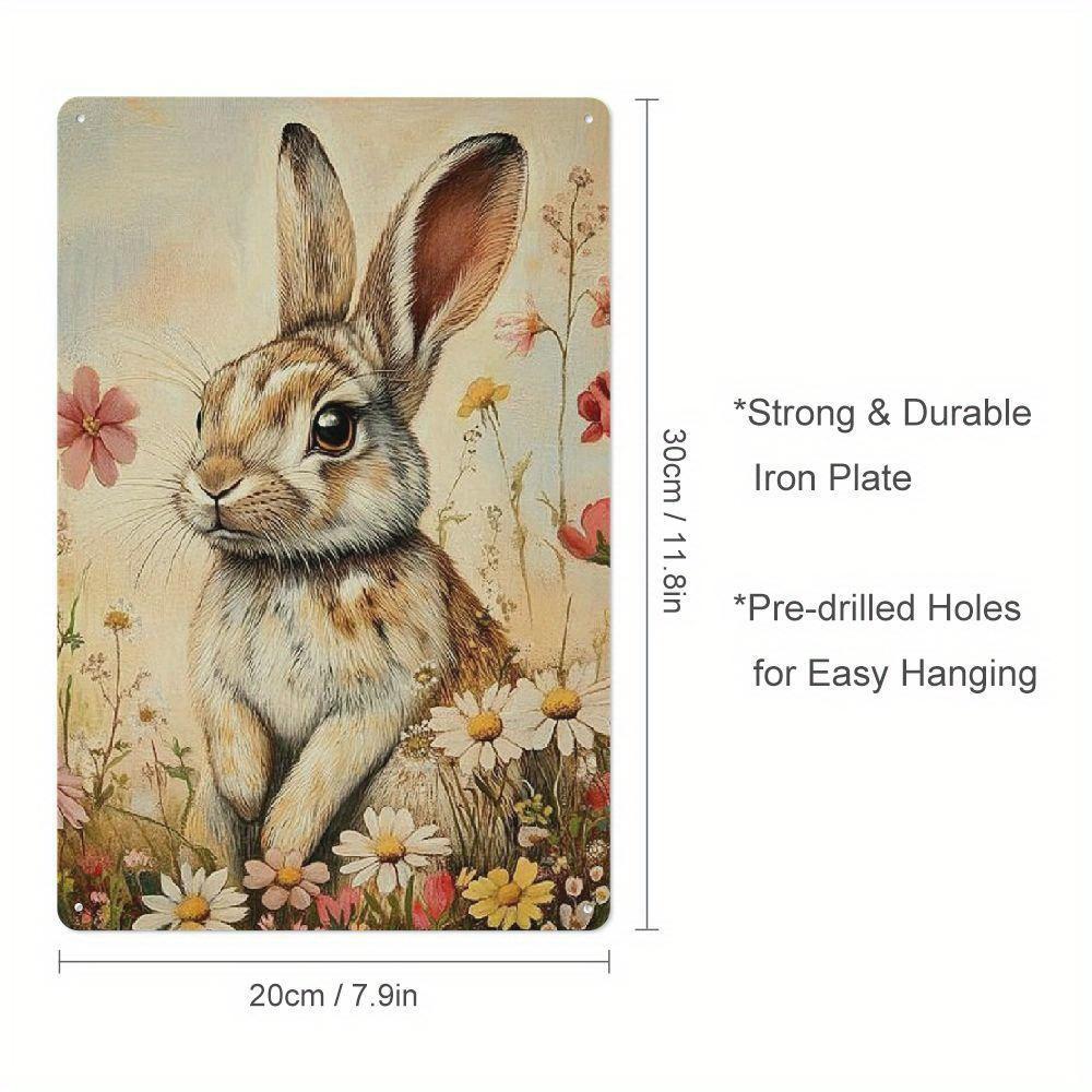 Charming Vintage Rabbit Flowers Metal Wall Art Sign x Inches Rustic Decor for Bunny Lovers St Patricks Day Home Decor 20x30cm(7.8x11.8inch)
Charming Vintage Rabbit Flowers Metal Wall Art Sign x Inches Rustic Decor for Bunny Lovers St Patricks Day Home Decor 20x30cm(7.8x11.8inch)