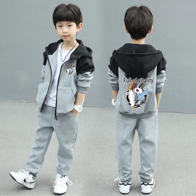 Boys Spring Sportswear 2025: Trendy Two-Piece Sweatshirt Suits for Big Kids, Spring & Autumn Styles Height 150cm
Boys Spring Sportswear 2025: Trendy Two-Piece Sweatshirt Suits for Big Kids, Spring & Autumn Styles Height 150cm