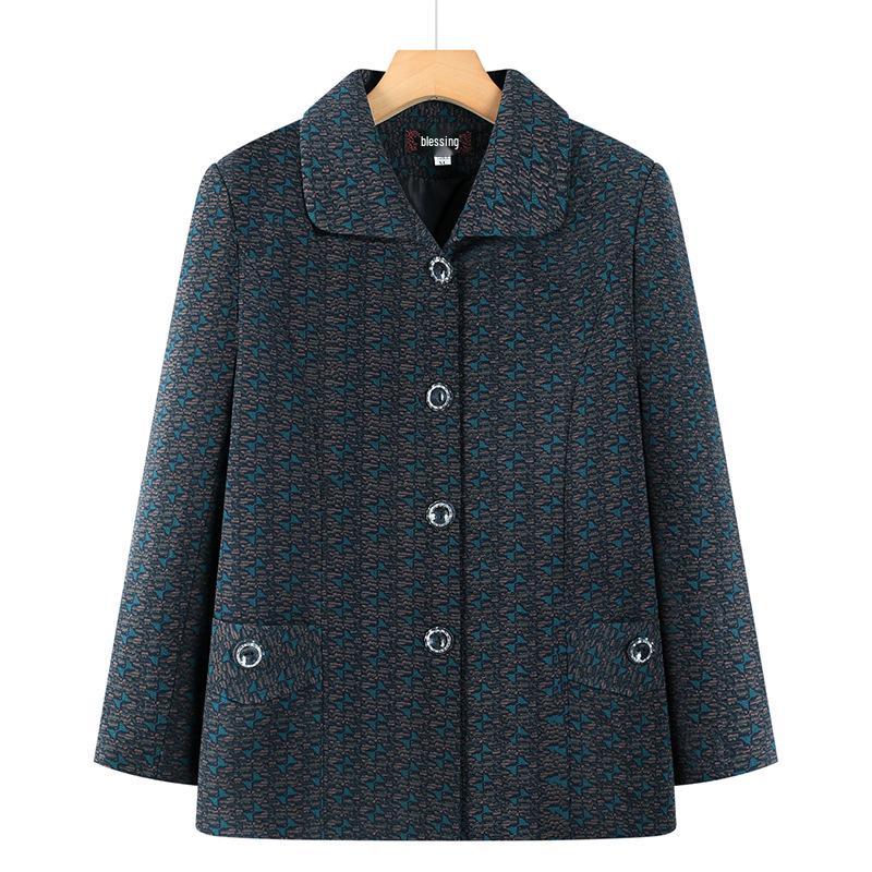 Classic Spring Plaid Jacket for Women - Elegant Cardigan for Middle-Aged & Elderly Ladies 3XL (110-125 lbs)
Classic Spring Plaid Jacket for Women - Elegant Cardigan for Middle-Aged & Elderly Ladies 3XL (110-125 lbs)