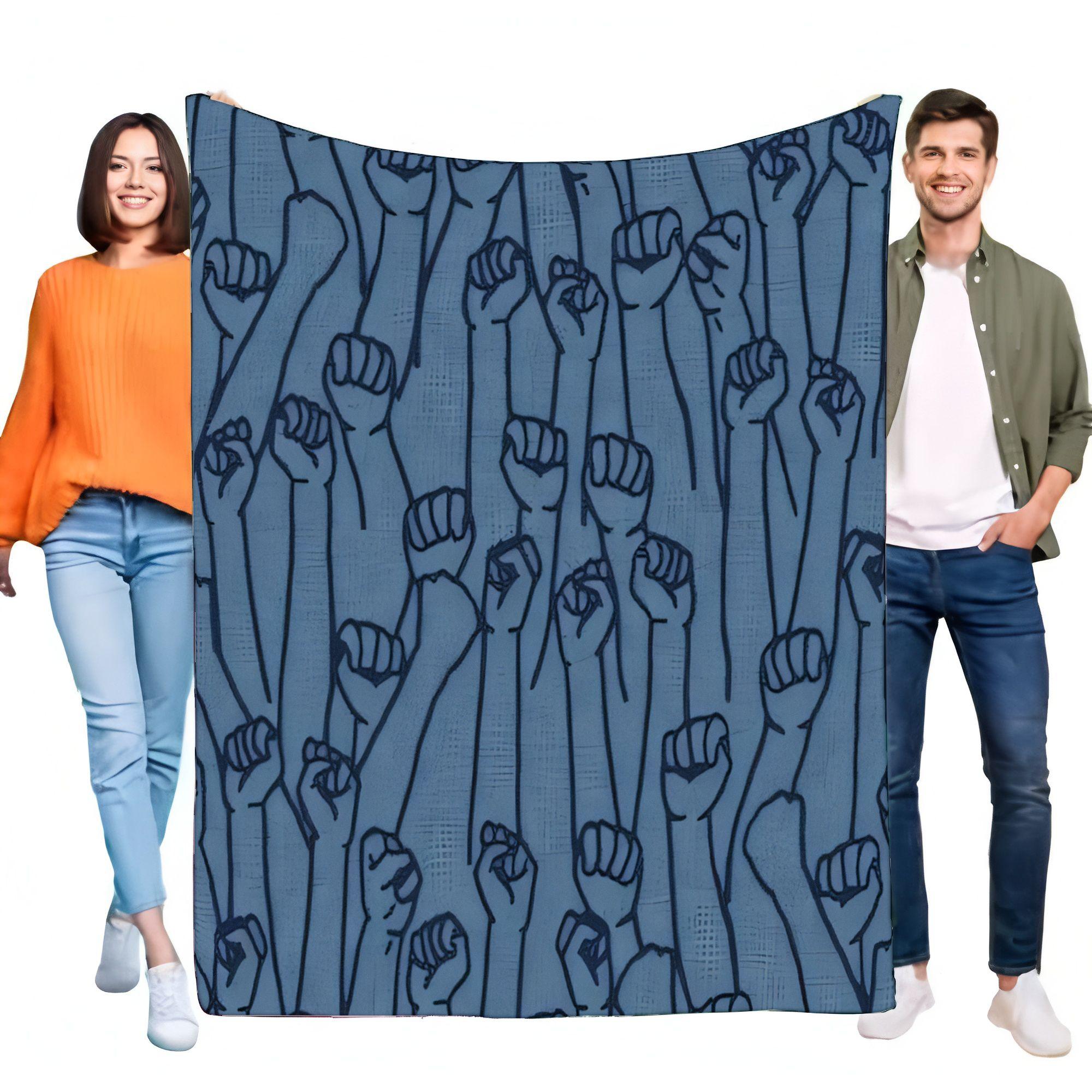 Raised Fist Power Blanket, Soft Fleece Throw for Bed Sofa, Protest Activism Unity Theme, Cozy Warm Lightweight Home Decor Gift 75x90cm
Raised Fist Power Blanket, Soft Fleece Throw for Bed Sofa, Protest Activism Unity Theme, Cozy Warm Lightweight Home Decor Gift 75x90cm