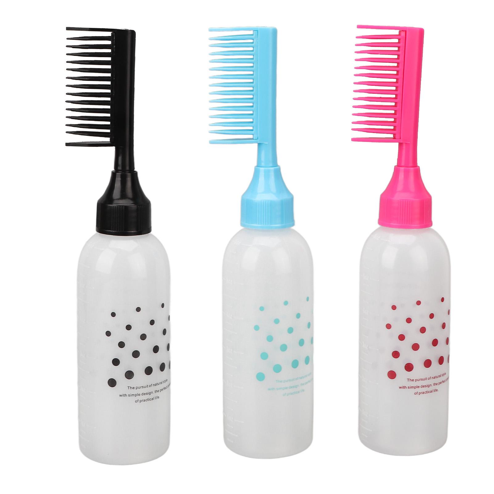 Comb Applicator Bottle Clear Scale Ergonomic Design Plastic Hair Coloring Bottle for Hair Dye Shampoo 3pcs
Comb Applicator Bottle Clear Scale Ergonomic Design Plastic Hair Coloring Bottle for Hair Dye Shampoo 3pcs