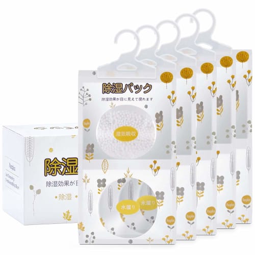 Vacplus Powerful Desiccant, Dehumidifier, Moisture Absorber, Anti-Mold, Drying and Dehumidifying Packs, Hanging Type (230g per pack, dehumidifies appr
Vacplus Powerful Desiccant, Dehumidifier, Moisture Absorber, Anti-Mold, Drying and Dehumidifying Packs, Hanging Type (230g per pack, dehumidifies appr