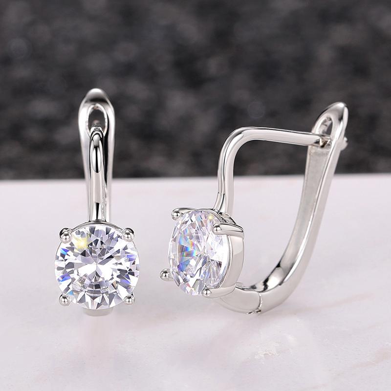 Huitan Creative Shape U Hoop Earrings for Women Daily Wearable Simple Stylish Girls Ear Accessories Wedding Statement Zircon
Huitan Creative Shape U Hoop Earrings for Women Daily Wearable Simple Stylish Girls Ear Accessories Wedding Statement Zircon