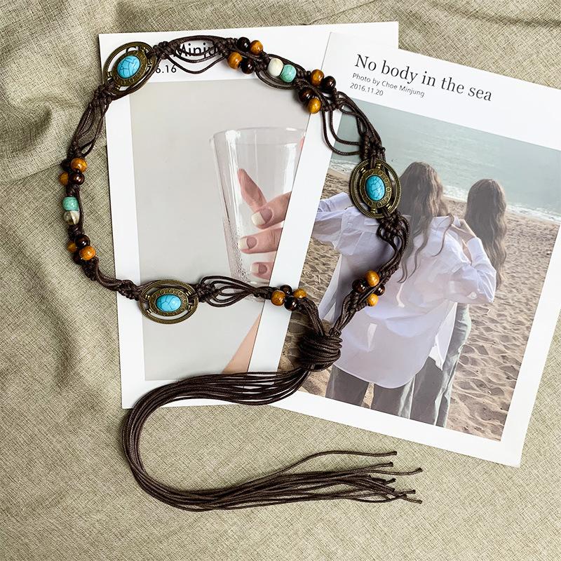 Ethnic Style Belt For Women Boho Beaded Waist Rope High-Quality Woven Accessory Perfect For Everyday And Parties
Ethnic Style Belt For Women Boho Beaded Waist Rope High-Quality Woven Accessory Perfect For Everyday And Parties