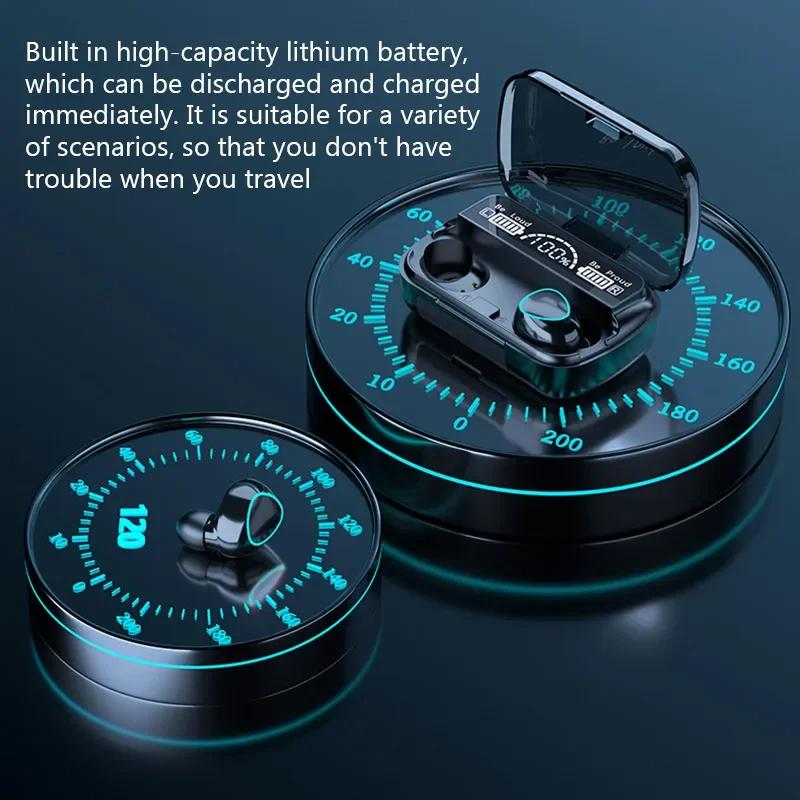 Беспроводная Bluetooth-гарнитура TWS с зарядным устройством для телефона, шумоподавляющие наушники с микрофоном, беспроводные наушники Bluetooth-наушники чёрный
Беспроводная Bluetooth-гарнитура TWS с зарядным устройством для телефона, шумоподавляющие наушники с микрофоном, беспроводные наушники Bluetooth-наушники чёрный