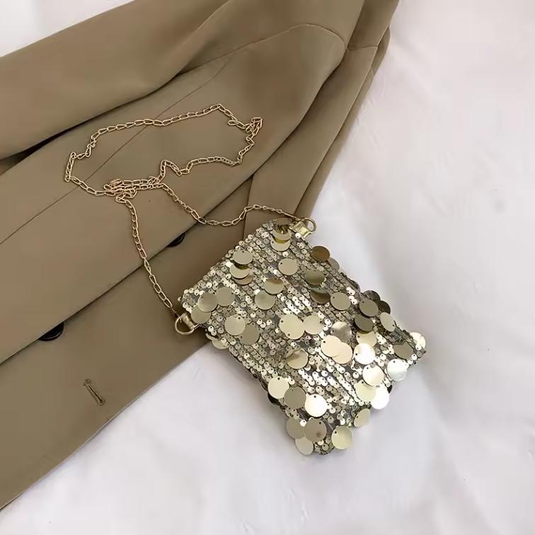 Korean Fashion Sequined Shoulder Bag Girls Phone Purse Crossbody Bag Wedding Handbags Mini Chain Glitter Evening Crossbody Bag
Korean Fashion Sequined Shoulder Bag Girls Phone Purse Crossbody Bag Wedding Handbags Mini Chain Glitter Evening Crossbody Bag