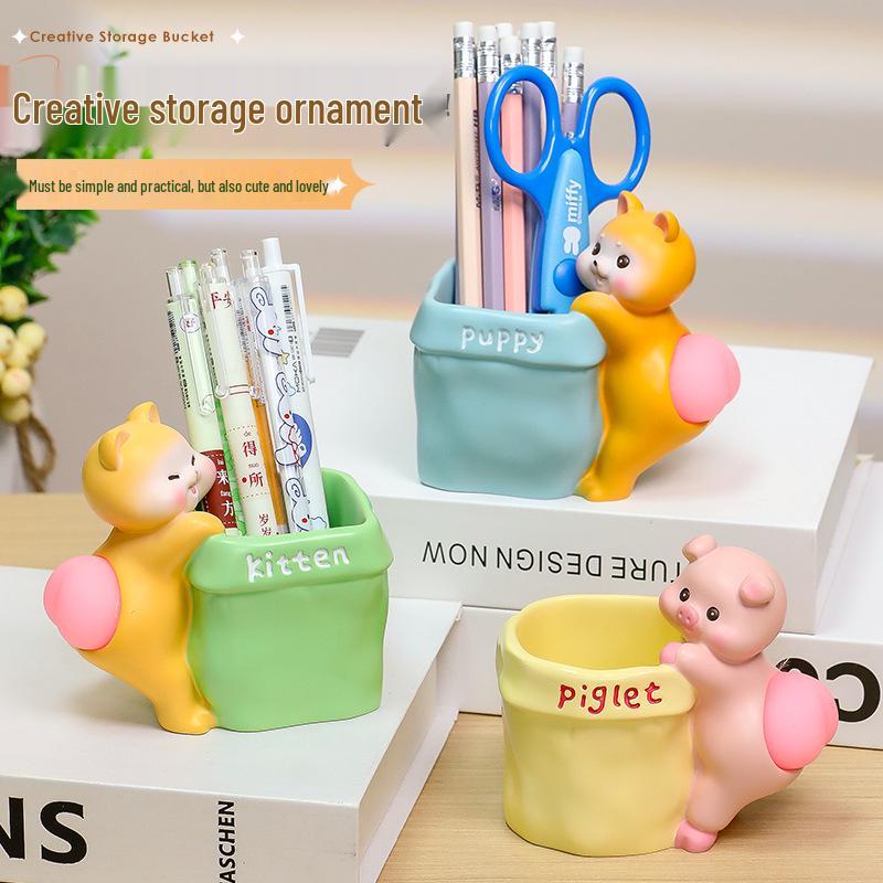 Cute Pig Pen Holder & Stationery Organizer - Fun Desktop Ornament & Small Gift for Students and Girls
Cute Pig Pen Holder & Stationery Organizer - Fun Desktop Ornament & Small Gift for Students and Girls