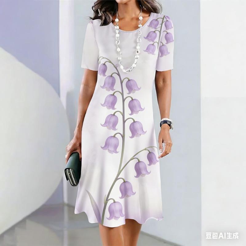 Woman Clothing Women‘S Short Sleeve Dress Loose 8XL
Woman Clothing Women‘S Short Sleeve Dress Loose 8XL