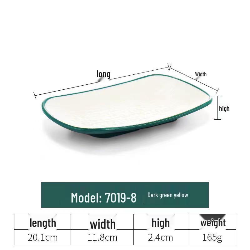 Rectangular Melamine Sushi & Barbecue Plate - Imitation Porcelain, Creative Dining Platter
Rectangular Melamine Sushi & Barbecue Plate - Imitation Porcelain, Creative Dining Platter