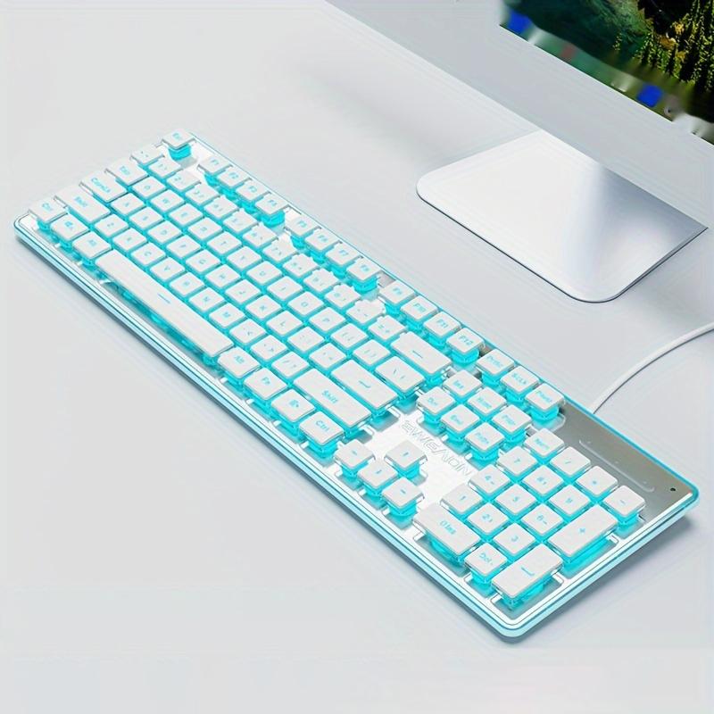 EWEADN GX710 Stylish Home Office Computer Laptop Keyboard USB Wired Mute Backlit Keyboard Blue Backlit
EWEADN GX710 Stylish Home Office Computer Laptop Keyboard USB Wired Mute Backlit Keyboard Blue Backlit