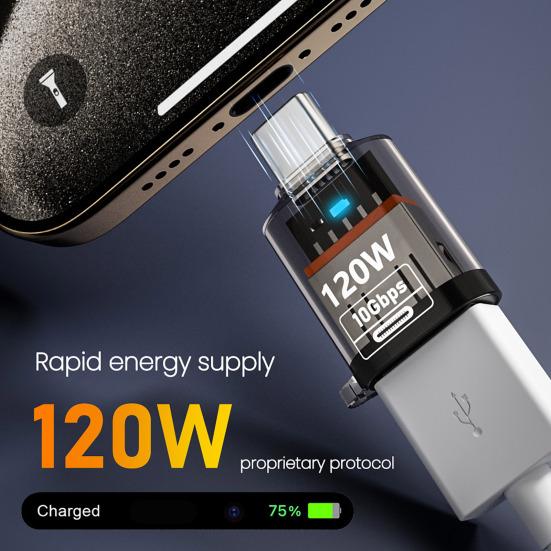 Адаптер Type-C Male to USB A Female 120 Вт USB 3.2 Gen2 адаптер Двусторонний 10 Гбит/с передача данных Прозрачный корпус адаптер жёлтый
Адаптер Type-C Male to USB A Female 120 Вт USB 3.2 Gen2 адаптер Двусторонний 10 Гбит/с передача данных Прозрачный корпус адаптер жёлтый