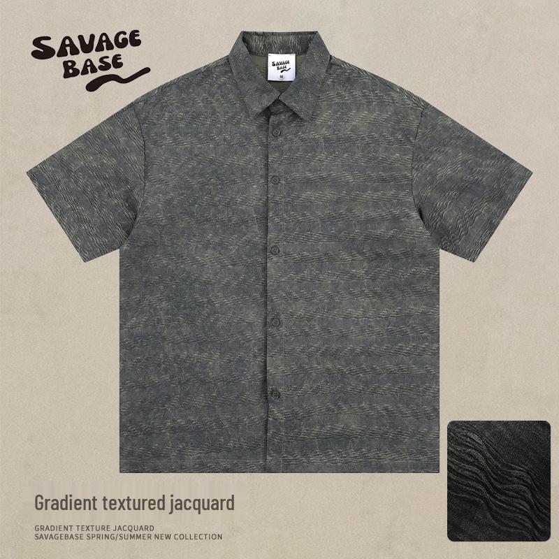 2025 Summer Vintage Dark Jacquard Pattern Shirt - Unisex Short Sleeve, High-End Old Money Style L армія зелений колір
2025 Summer Vintage Dark Jacquard Pattern Shirt - Unisex Short Sleeve, High-End Old Money Style L армія зелений колір